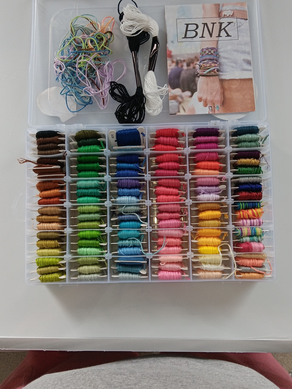 Multicolor Embroidery Floss Storage Box - Assorted Colors
